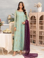 Womens 3 Piece Anarkali Salwar Kameez Suit Eid Wedding Party Sizes S-XL