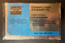 Radio Shack TRS-80 C-20 New Computer Cassette 26-301 SEALED
