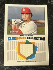 2026 Topps Heritage Baseball Clubhouse Collection Game Used Masyn Winn