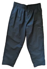 UNCOMMON THREADS Black ELASTIC WAIST Pants UNISEX Sz XL INSEAM 33.5" Pockets