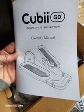 Cubii Go Compact Seated Elliptical, 12 Levels Resistance, Wheels, Handle