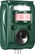 Cat Repeller Outdoor - Ultrasonic Animal Repeller Solar Powered - Waterproof ...