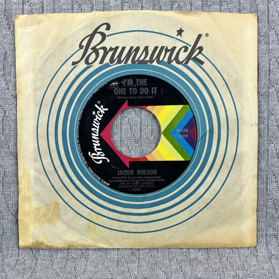 Vintage 45 RPM records Jackie Wilson Brunswick records country western blues Foto 2 de 4