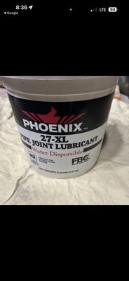 Phoenix 27-XL Pipe Joint Lubricant, Water Dispersible, 8 lbs