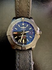 Breitling 44 Avenger Blackbird Titanium Watch V17311 Box and Papers