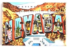 Greetings from Nevada FRIDGE MAGNET travel souvenir "style B"