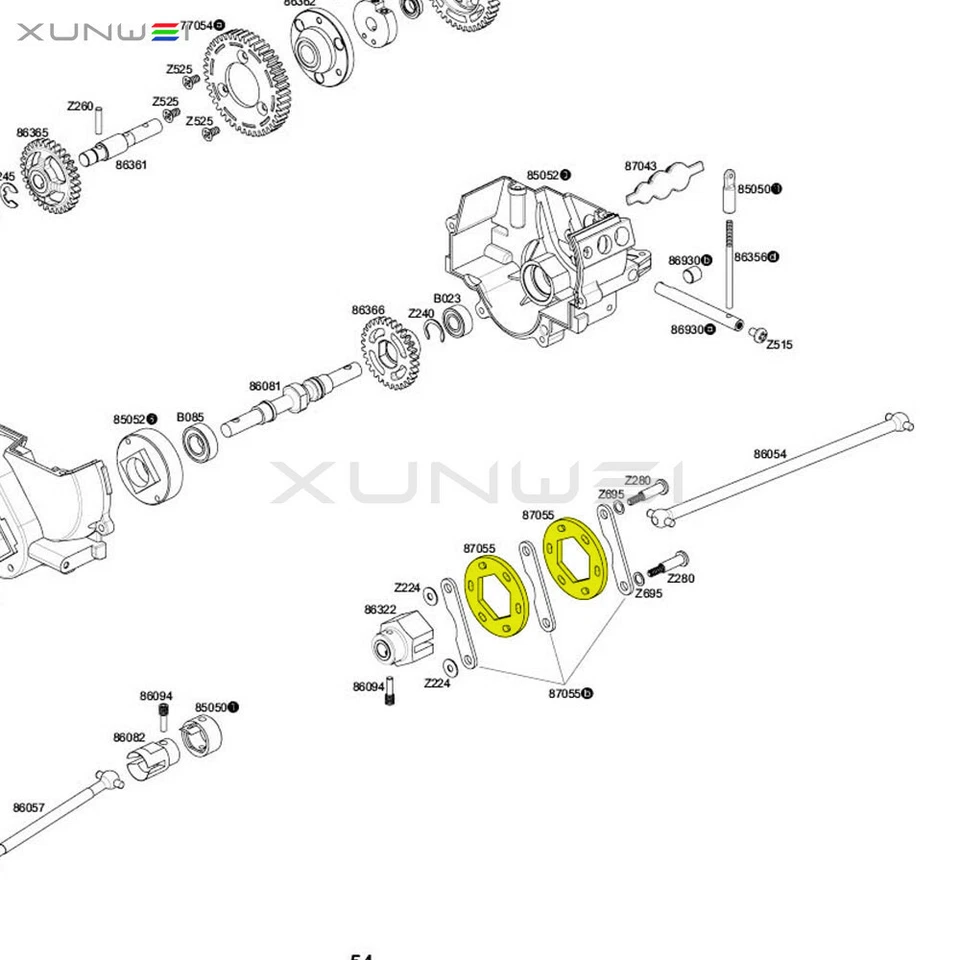87055 Carbon Fiber Dual Fiberglass Brake Disk fit RC 1:8 HPI Savage X XL 4.6 5.9 - Image 2 of 4