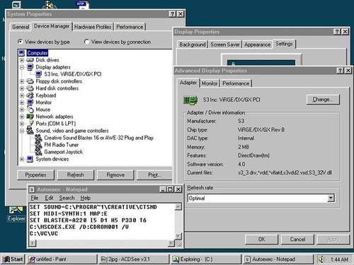 Retro DOS game PC 5x86 Am5x86-P75, 16Mb RAM, S3 VIRGE, SB, Win 95, DOS, Games - 第 9/14 張圖片