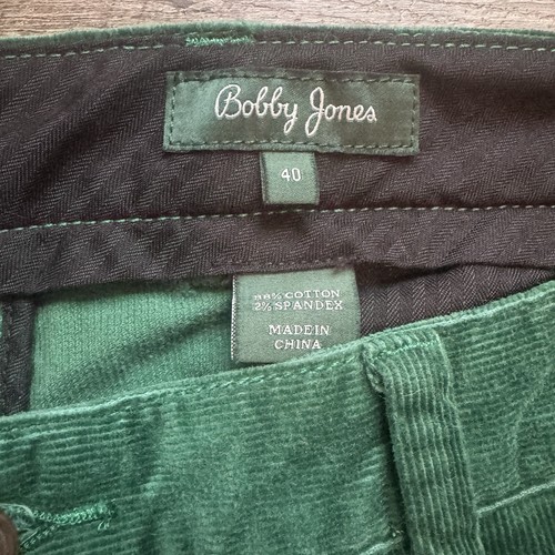 Bobby Jones Cord grüne elegante Golfhose Größe 40 x 32 St. Patrick’s Day - Bild 4 von 14