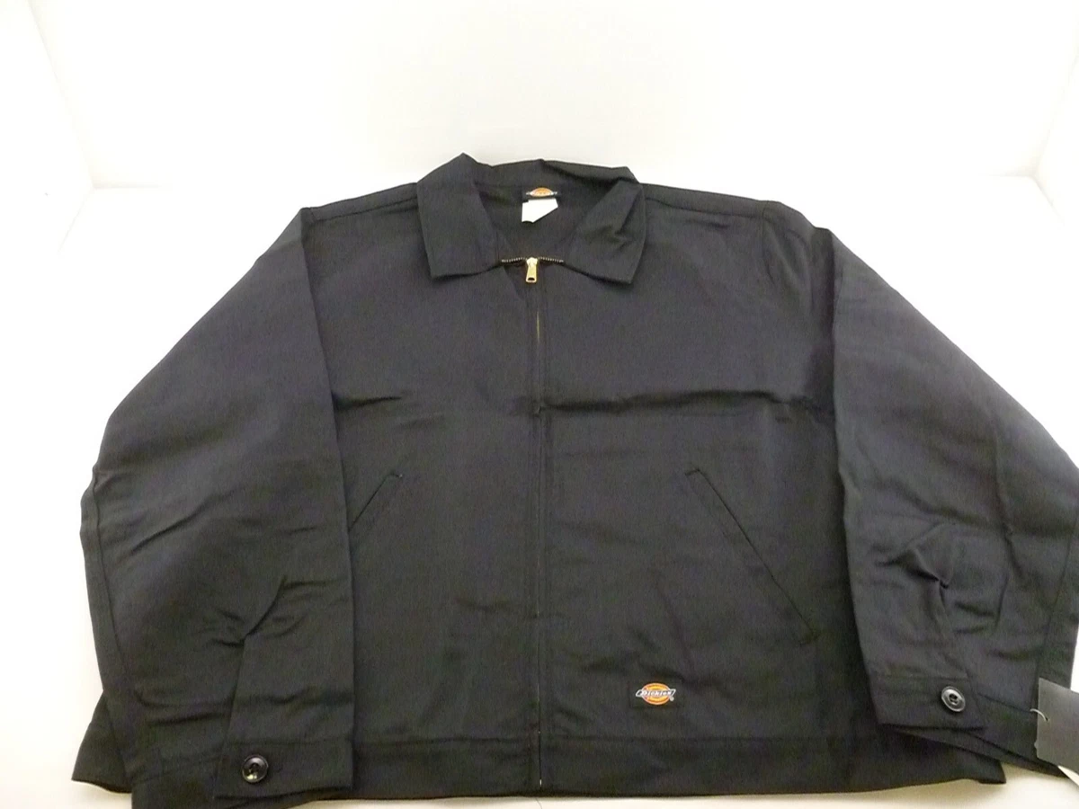 NEW Men's Dickies Unlined Eisenhower Jacket- Black, 2XL (JT75)