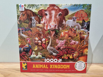 Ceaco 1000 Teile Puzzle Animal Kingdom Bauernhof schwer zu finden