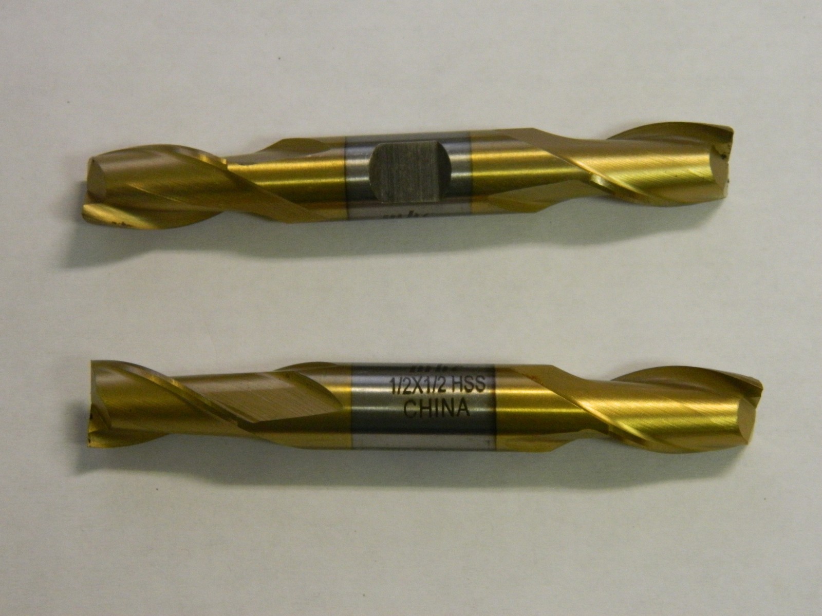 4-Piece 13/64" HSS Double-End End Mill Set - 2 Flute, High-Speed Steel (Meda Superior Import)