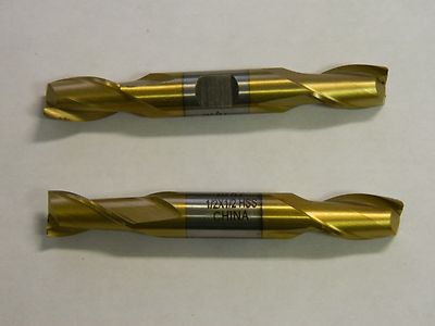 MHC Double Square End Mills 1/2'' x 13/16'' x 3-3/4'' TiN 2FL HSS 722-2056 