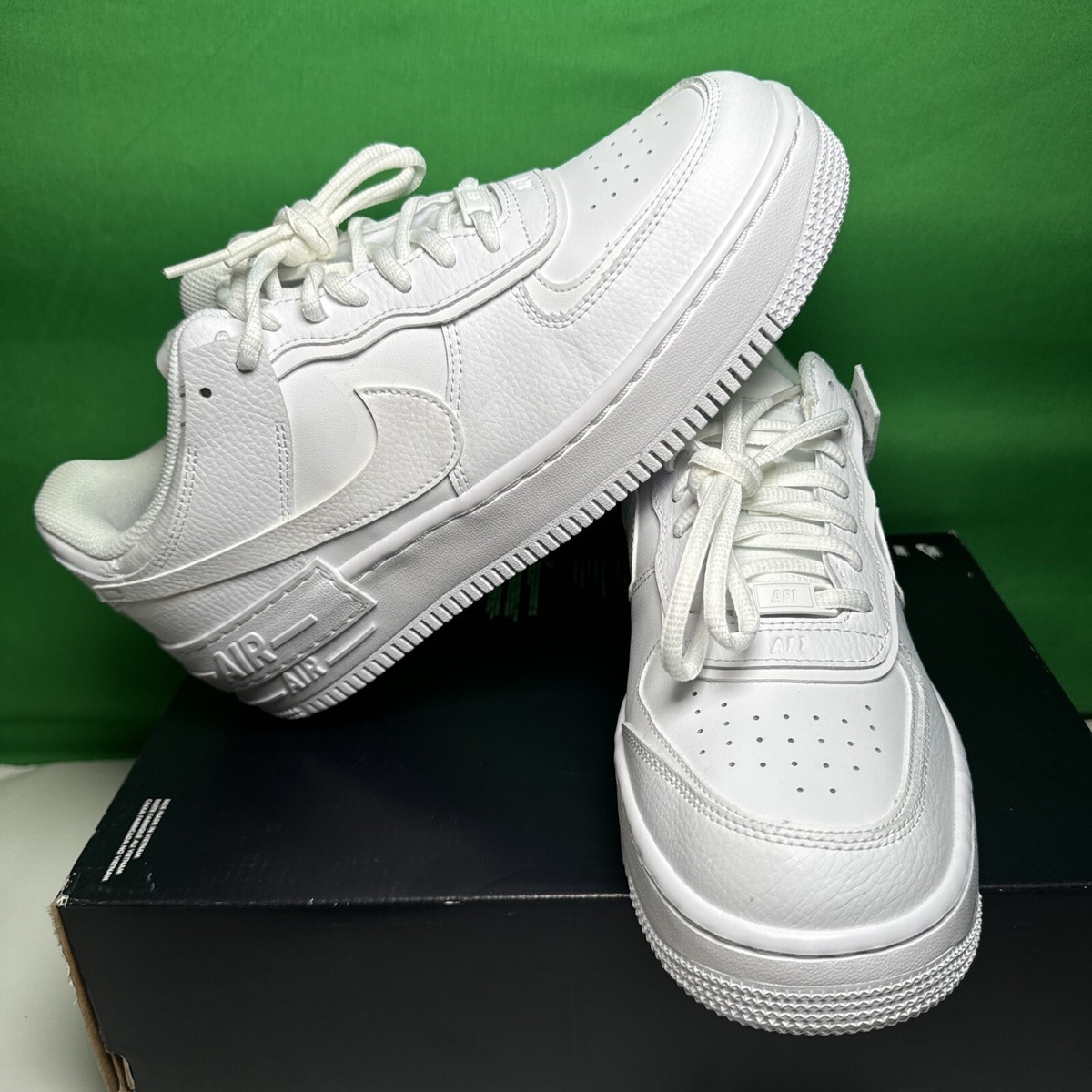 W size-10 Nike Air Force 1 Low Shadow Triple White W CI0919-100