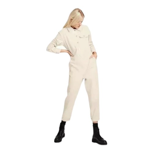 Sandy Liang x Target Women’s Button Front Long Sleeve Jumpsuit Birch Size 16 - 第 2/12 張圖片