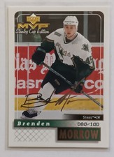 1999-00 UD MVP Stanley Cup Edition Gold Script Brenden Morrow /100 Stars