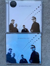 U2 Beautiful Day UK 2 CD Singles Set Mint