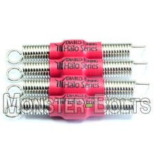 Set of 4 Silent Red Noiseless Guitar Tremolo Springs - Halo Series - Floyd Rose