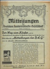 letzte Ausgabe &nbsp;Mitteilungen der DLG&nbsp; 24.M&auml;rz 1934