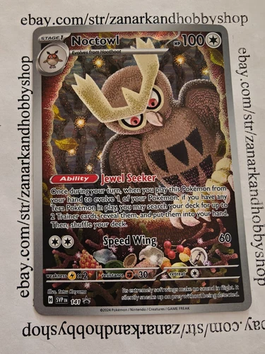 Pokemon Noctowl SVP 141 Stellar Crown Black Star Promo NM