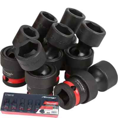 Neilsen Universal Swivel Impact Bit UJ Schraubendreher Steckschlüsselsatz 1/2'' 13mm - 21mm 7tlg