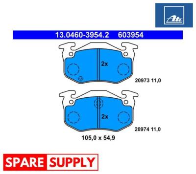 BRAKE PAD SET, DISC BRAKE FOR CITROËN ZX ATE 13.0460-3954.2 | eBay UK