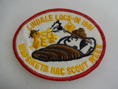 1981 Lindale Lock-In Wapsiketa HAC Scout Week RED Bdr. [AR-200]