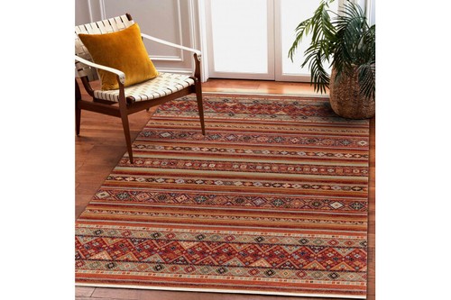 Moderne Oriental Naturel Laine Tapis Keshan Oriental Terracotta - Bild 3 von 6