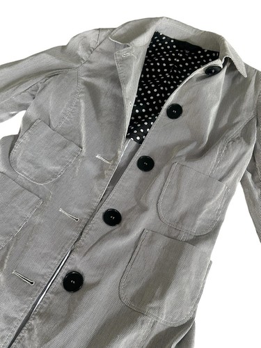 Cappotto donna Paul Smith nero etichetta giacca lavoro utility cotone cordino piccolo - Foto 21 di 24