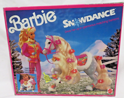 1991 SNOWDANCE Horse# 9403 IOB + Loose SKI FUN BARBIE #7511