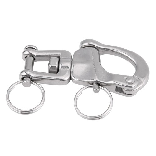 Grillete Giratorio De Acero Inoxidable 316 Para Velero - 70mm, Liberación Rápida, Para Spinnaker Y Driza