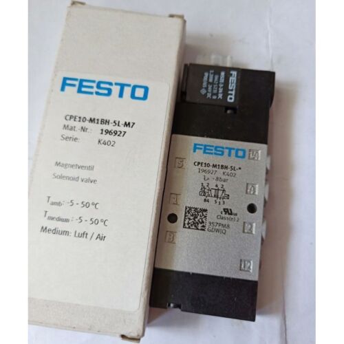 1 Stück Neu FESTO CPE10-M1BH-5L-M7 196927 Magnetventil Kostenloser Versand - Bild 2 von 3