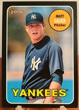 2018 Topps Heritage Minors MATT SAUER Black Border #'d 1 of /50 New York Yankees