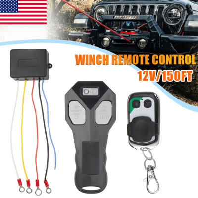 Wireless Winch Remote Control Kit for Jeep Truck ATV SUV 12V Switch Handsset USA