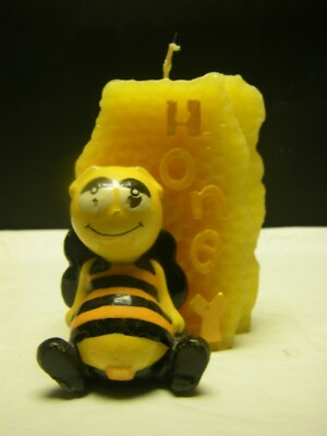 Vintage Candle- The Honey Bee-From Post Cereal Promotion-1970-80s