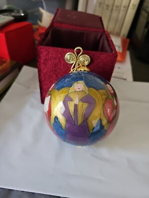 Vintage La Bien Christmas Ball From Pier 1  With Original Box
