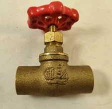 Mueller B & K Industries Brass/Bronze 3/4" Sweat/Solder Valve  - Steampunk!
