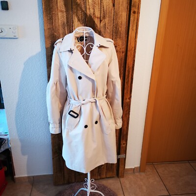 Esprit Trenchcoat Mantel Übergangsjacke Gr. 38 Baumwollanteil. Schöne Ärmel 