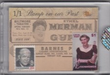 2019 Mamie Eisenhower The Bar VINTAGE NEWSPAPER STAMP Relic 1/1 - First Lady
