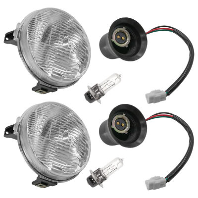 Caltric Left And Right Headlight Kit For Yamaha Grizzly 450 YFM450 4X4 2007-2014