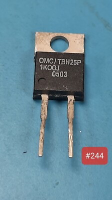 ( 5 PCS ) 1 kOhms ±5% 25W Through Hole Resistor TO-220-2 PACKAGE Current Sense