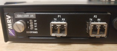 MRV Fiber Driver Base NC316BU 1 AC + MRV EM316MR 3R Module