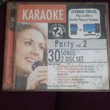 All Star Karaoke Hybrid CD G Vol. 2 30 Songs 2 Disc Set Pop Rock English