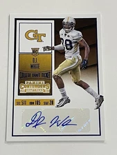 2016 Panini Contenders Draft Picks Football Auto - D.J. White RC - Georgia Tech