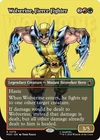 1x Wolverine, Fierce Fighter ~~ Borderless - Foil NM-Mint, English Marvel Super