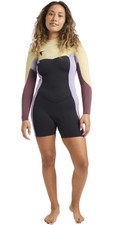 2026 Billabong Womens Synergy Natural 2mm Long Sleeve Chest Zip Springsuit Wetsu