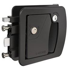 RV Door Lock Replacement Class C Camper Door Latch Mechanical Lock - 1 Black