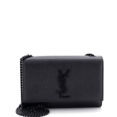 Saint Laurent Classic Monogram Crossbody Bag Grainy Leather Small