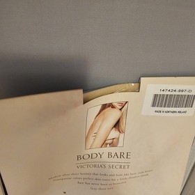Lot of 4 Victoria&rsquo;s Secret Body Bare Thigh Highs 7 Denier Fair Size D New NOS