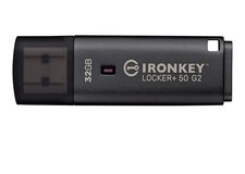 Kingston Technology IronKey 32GB Locker Plus 50 G2, FIPS 197, AES-256